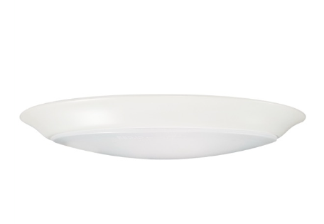Nuvo 62-1815 Closet Rated LED Disk Light - 10IN - 9.5W - CCT Selectable - 120V - White Finish