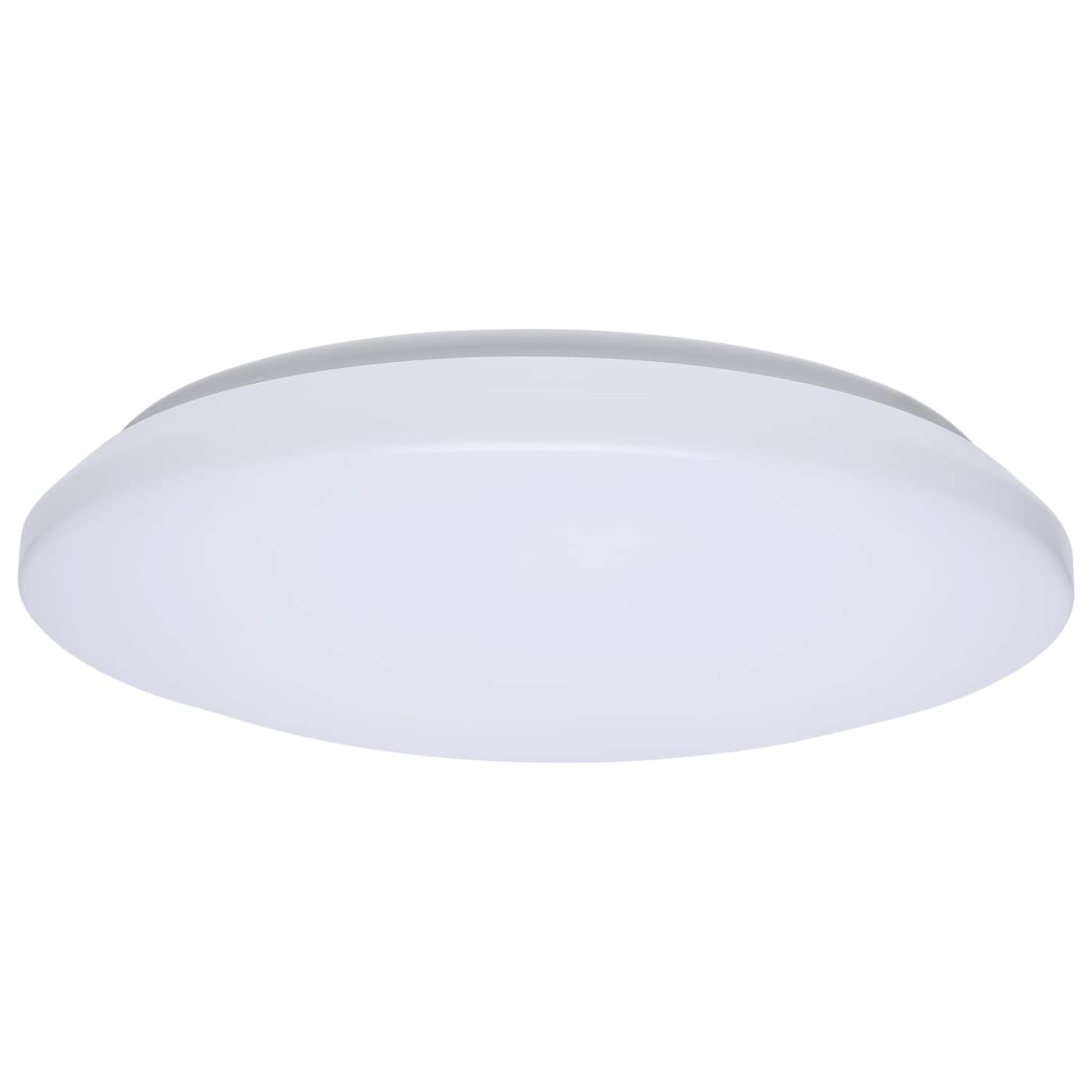 Nuvo 62-1853 ColorQuick 13.98" LED Flush Mount Ceiling Light White Sensor 2700K–5000K