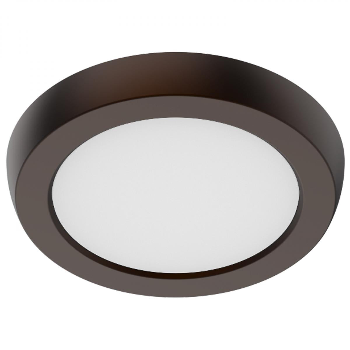 Nuvo 62-1902 5-in Round Blink Performer Fixture, Wattage 8W, Lumens 730 lm, Voltage 120V, Multi-Color Temperature, Bronze