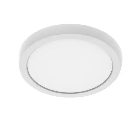 Nuvo 62-1910 7-in Round Blink Performer Fixture, Wattage 10W, Lumens 980 lm, Voltage 120V, Multi-Color Temperature, White