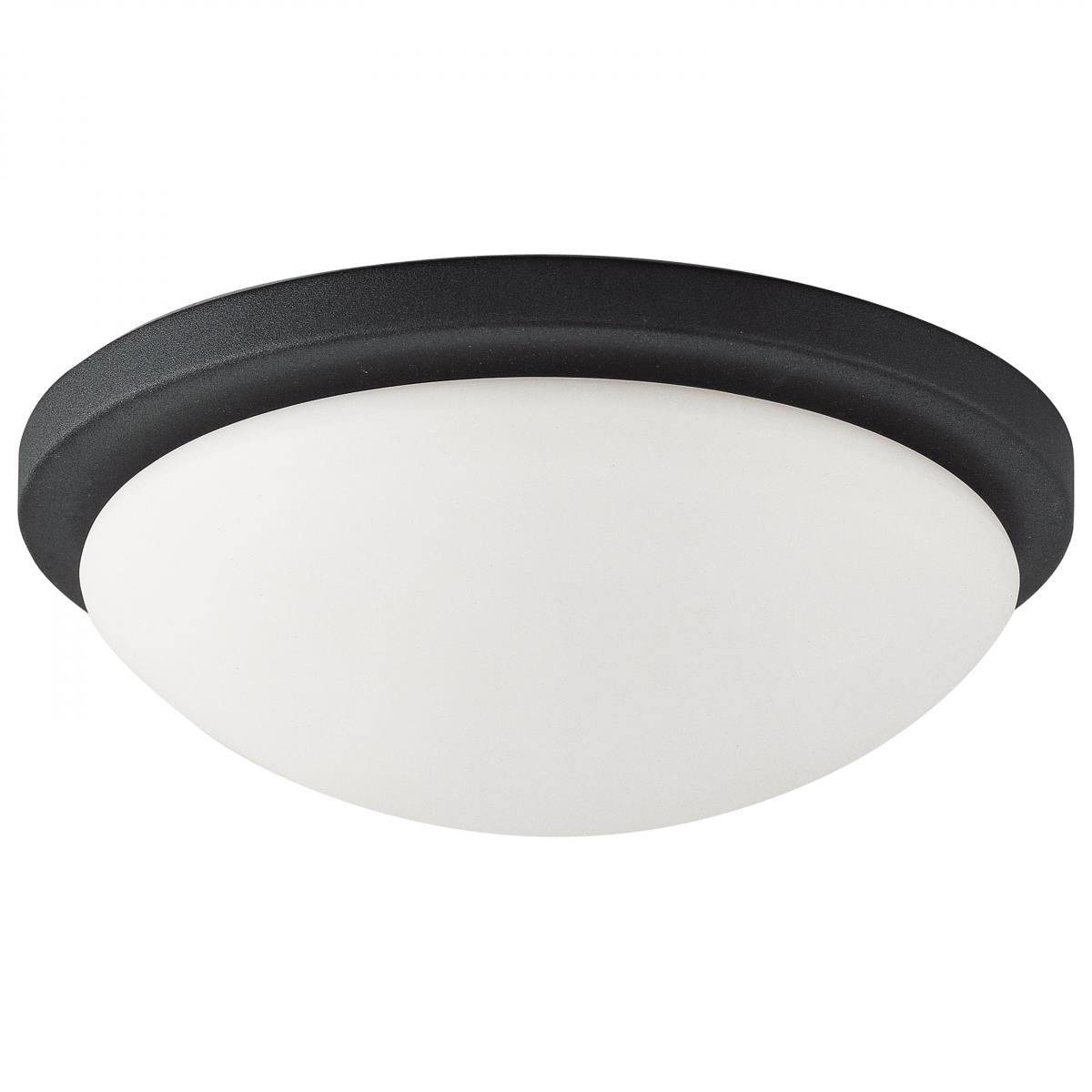 Nuvo 62-1943 LED Button BL 13" Flush Mount, 18 Watt, 120V, CCT Selectable, Matte Black Finish