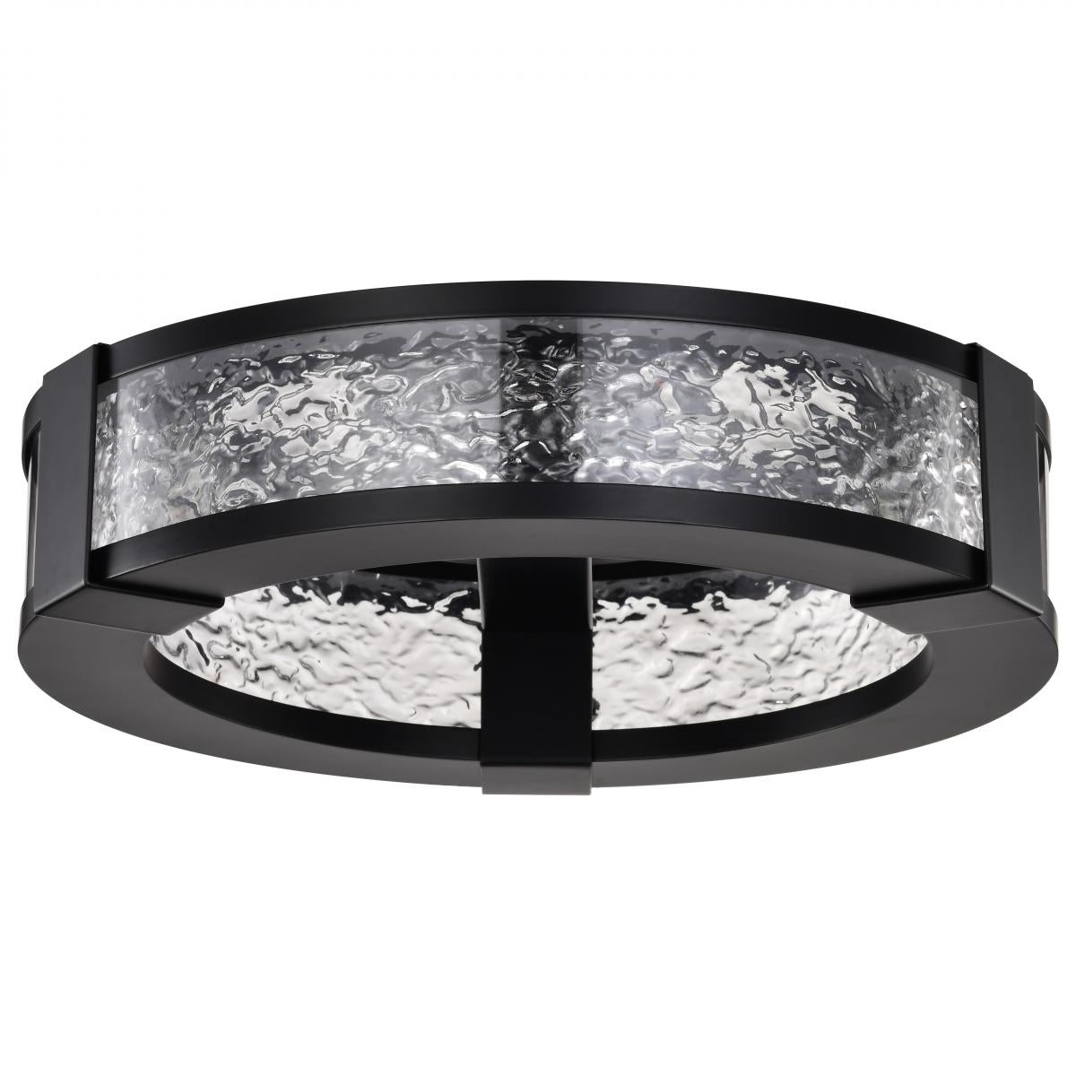 Nuvo 62-2002 LED Darrow 13" Flush Mount, 30 Watt, 120V-277V, Matte Black, Acrylic Panels