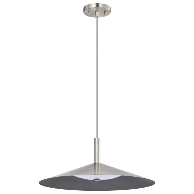 Nuvo 62-2083 18" Corrine LED Pendant Light - Wattage 25W - CCT Selectable - Brushed Nickel Finish