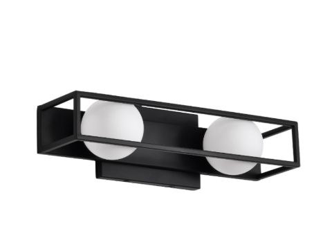 Nuvo 62-2242 Jenkins LED Vanity Fixture Light - 16IN - 3000K - 120V - Matte Black Finish