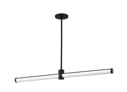 Nuvo 62-2271 Bowman LED Island Pendant Light, 3000K, 39W - Matte Black Finish