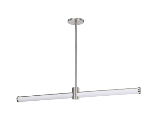 Nuvo 62-2272 Bowman LED Island Pendant Light, 3000K, 39W - Brushed Nickel Finish