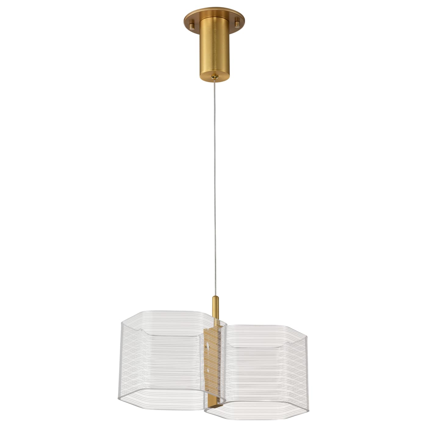 Nuvo 62-2406 Kenzo LED 7.63 inch Pendant Ceiling Light - CCT: 3000K - Finish: Polished Anodized Bronze