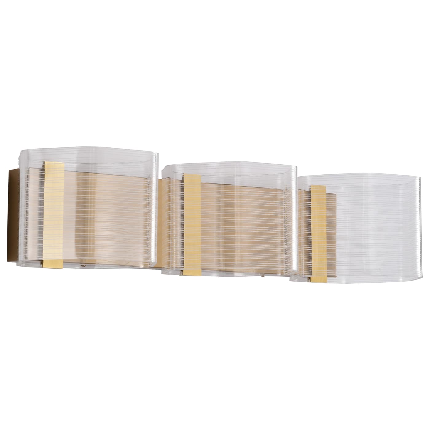 Nuvo 62-2408 Kenzo LED 25 inch 3 Vanity Wall Light - CCT: 3000K - Finish: Polished Anodized Bronze