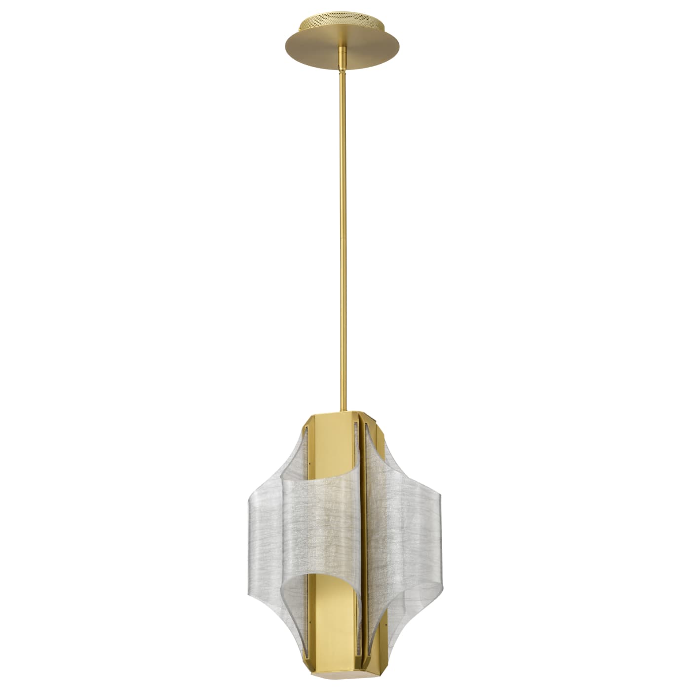 Nuvo 62-2412 Idris LED 13 inch Pendant Ceiling Light - CCT: 3000K - Finish: Vintage Brass