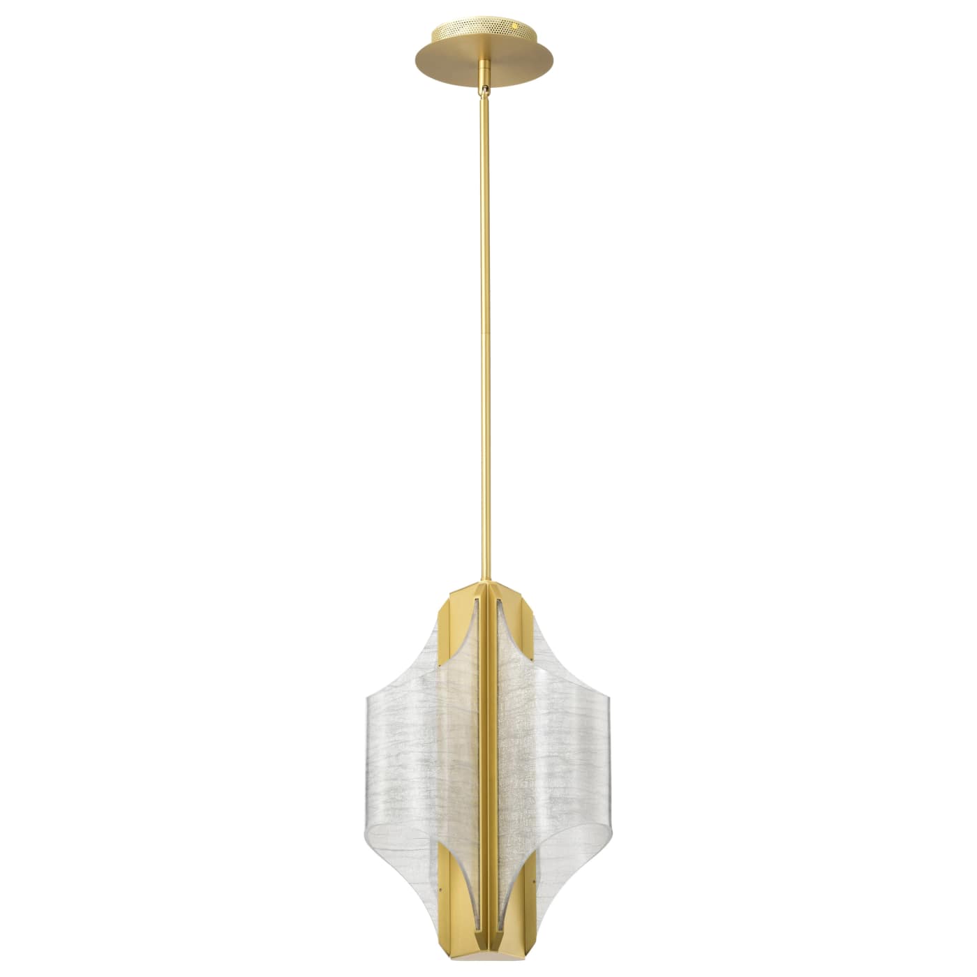 Nuvo 62-2413 Idris LED 11.5 inch Pendant Ceiling Light - CCT: 3000K - Finish: Vintage Brass