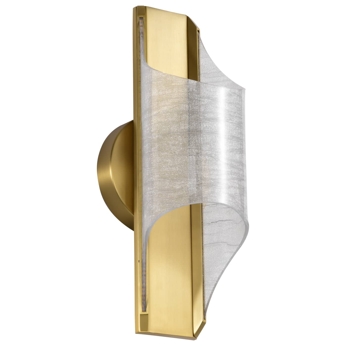Nuvo 62-2414 Idris LED 6 inch Wall Scone Light - CCT: 3000K - Finish: Vintage Brass
