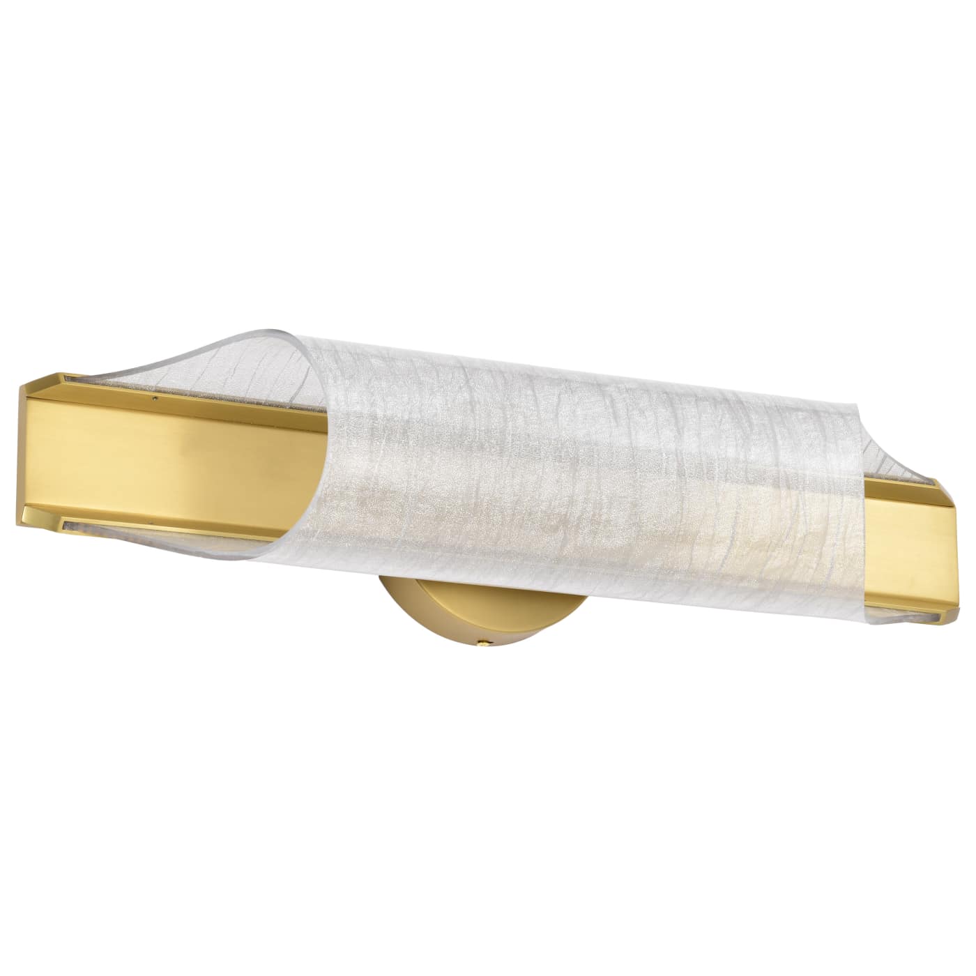 Nuvo 62-2415 Idris LED 6 inch Wall Scone Light - CCT: 3000K - Finish: Vintage Brass