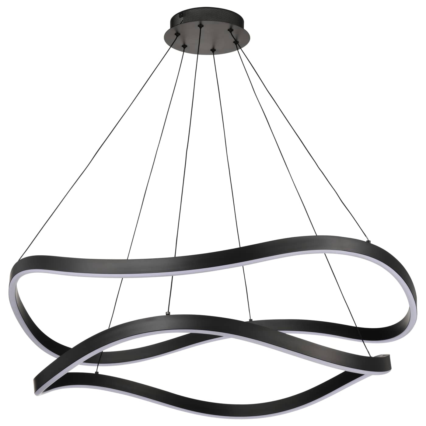 Nuvo 62-2421 Sylas LED 37.4 inch Pendant Ceiling Light - CCT: 3000K - Finish: Matte Black