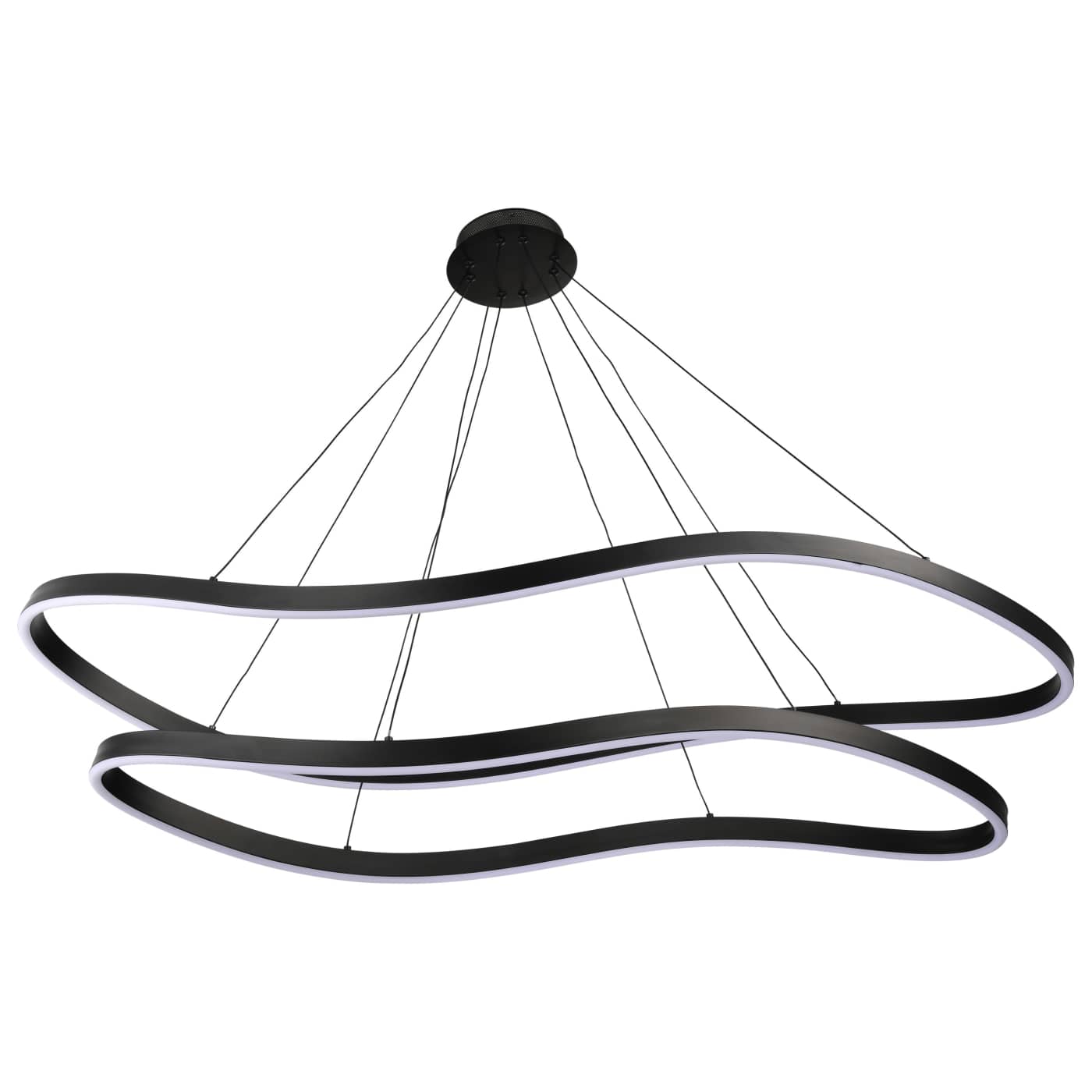Nuvo 62-2422 Sylas LED 48 inch Pendant Ceiling Light - CCT: 3000K - Finish: Matte Black