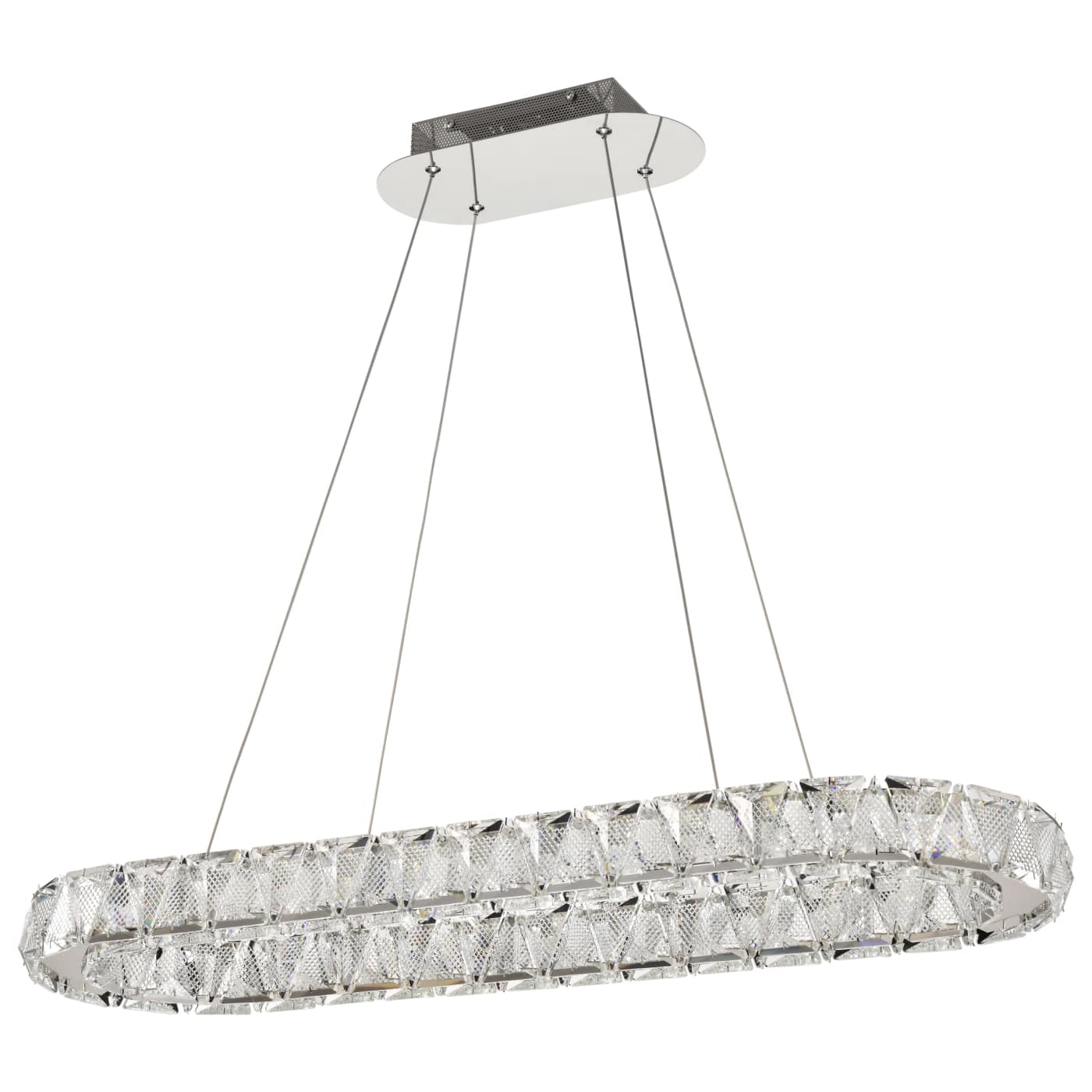 Nuvo 62-2443 Asher LED 11.75 inch Pendant Ceiling Light - CCT: 3000K - Finish: Polished Nickel