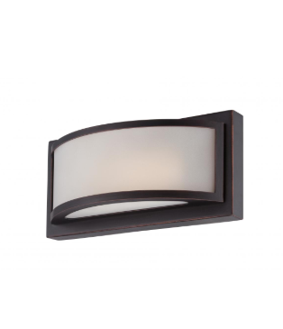 Nuvo 62-314 Mercer - (1) LED Wall Sconce with Frosted Glass - Georgetown Bronze Finish