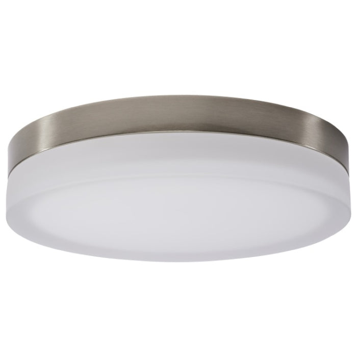 Nuvo 62-560 Pi LED Flush Mount, 14IN, Multi-Color Temperature, Voltage 120V, Brushed Nickel / Frosted Etched Glass