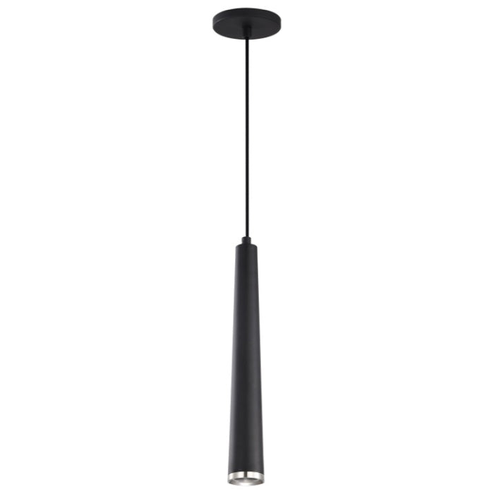 Nuvo 62-829 Melrose LED Pendant, Wattage 12W, Color Temperature 3000K, Matte Black / Brushed Nickel, Voltage 120V