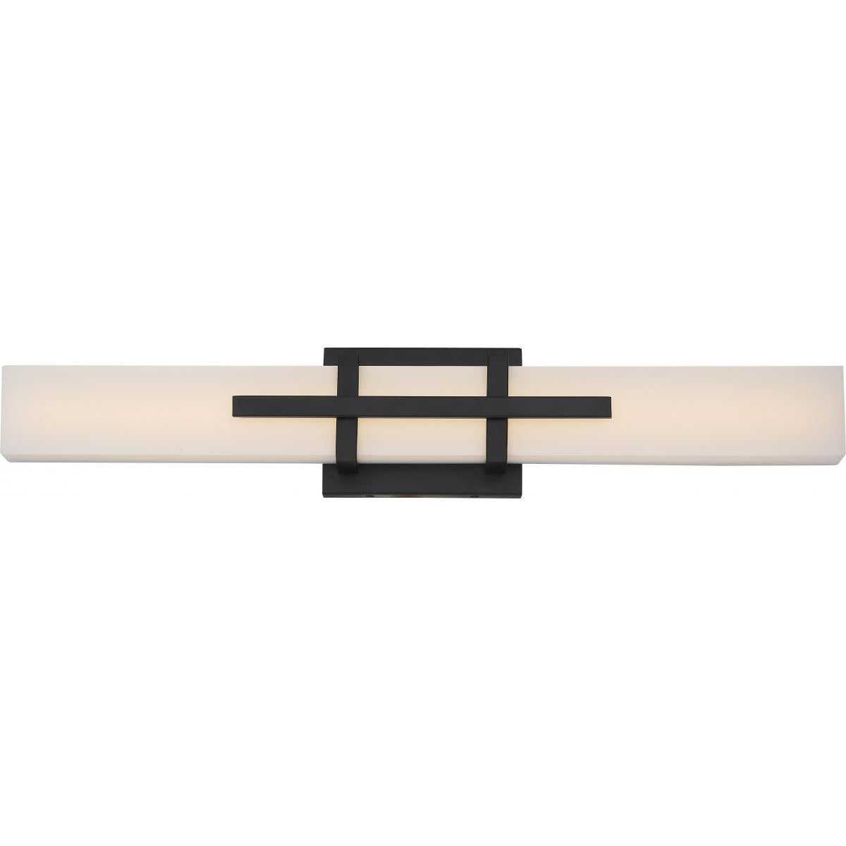 Nuvo 62-874 Grill 24" LED Wall Sconce, Aged Bronze, 26W, 3000K, 2080 Lumens, Dimmable, Damp Rated