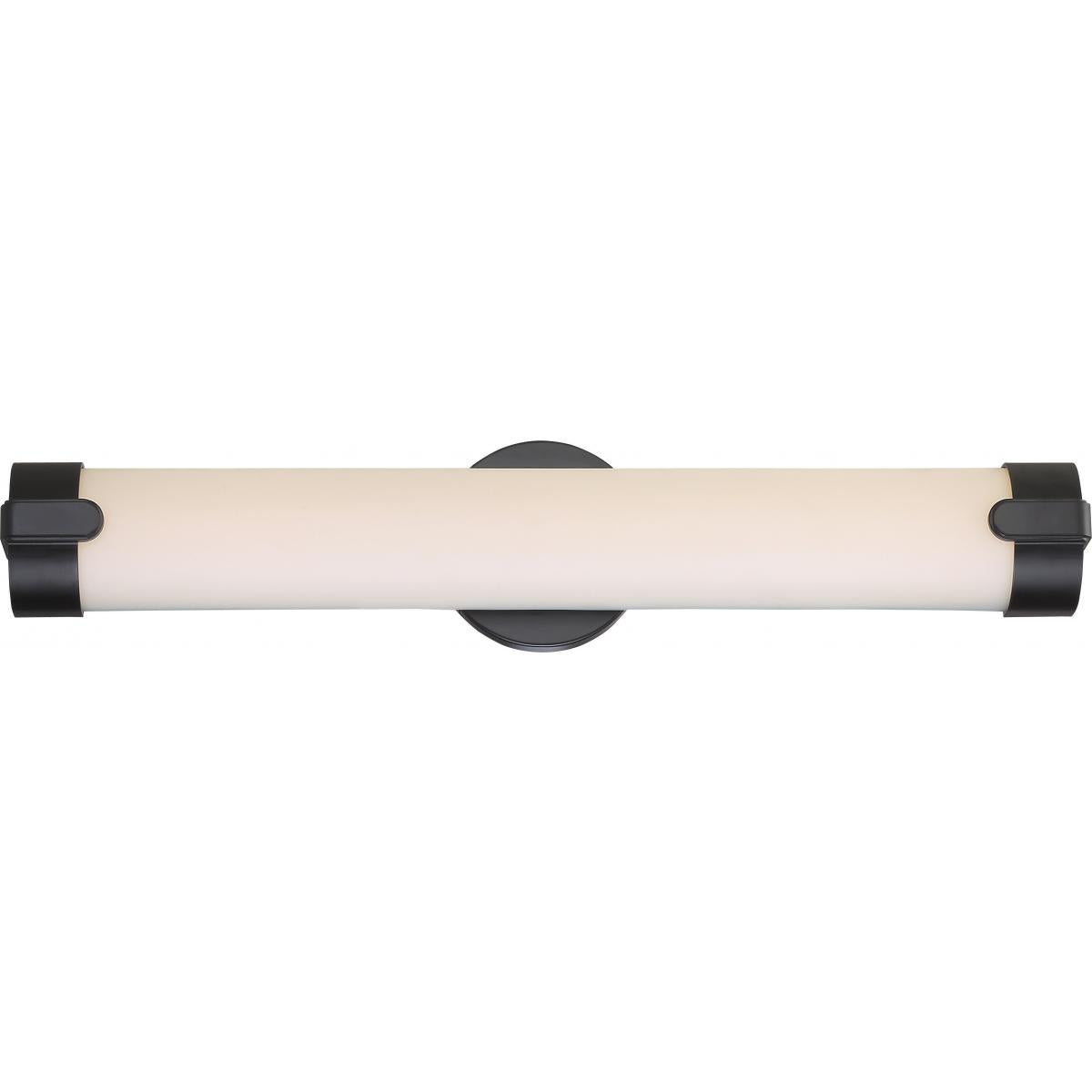 Nuvo 62-924 Loop 24" LED Wall Sconce, Aged Bronze, 26W, 3000K, 2080 Lumens, Dimmable, Damp Rated