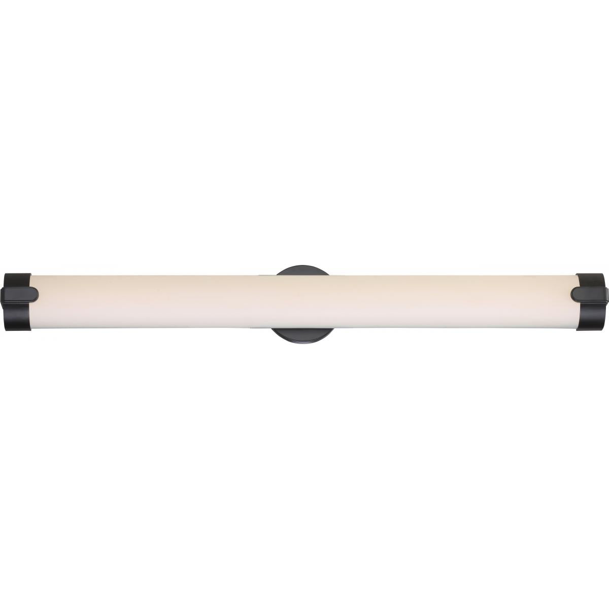 Nuvo 62-926 Loop 36" LED Vanity Light, Aged Bronze, 39W, 3000K, 3120 Lumens, Dimmable, Damp Rated