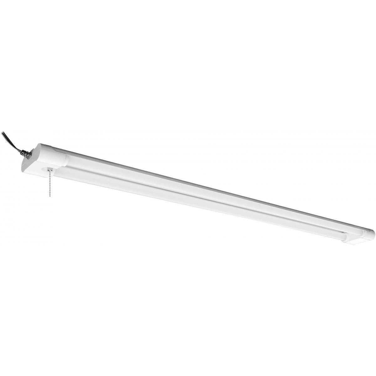 Nuvo 62-928 LED LED 42W 4FT Shop Light, White, 4000K Cool White, 4200 Lumens, Connectable, Damp Rated