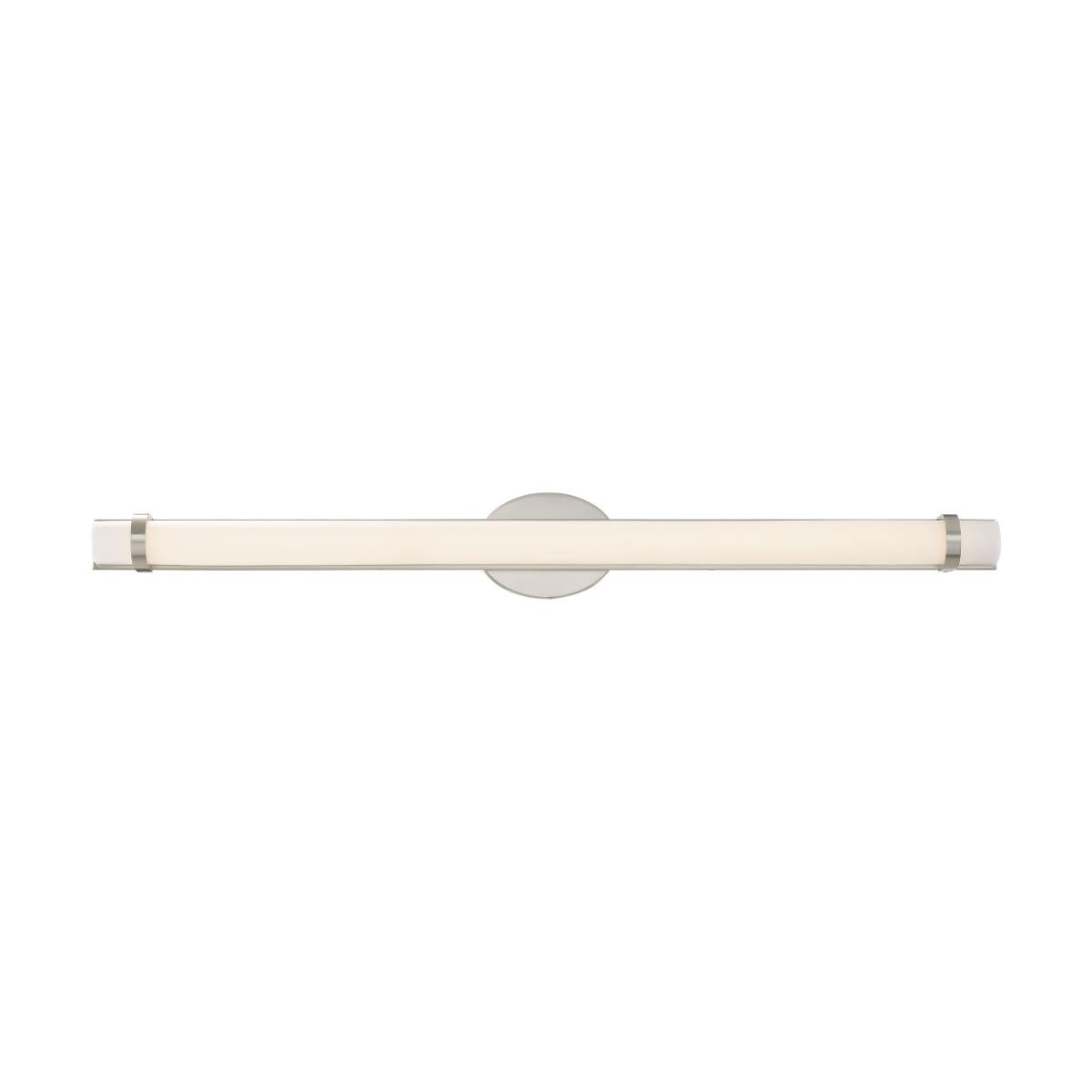 Nuvo 62-935 Slice 36" LED Vanity Light, Polished Nickel, 3000K Warm White, Dimmable, Damp Rated