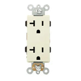 Enerlites 62001-LA Residential Grade Decorator Duplex Receptacle 20A 125V Light Almond