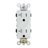 Enerlites 62001-TR-W 20 Amp Interchangeable Triple USB Charger Tamper Resistant Duplex Receptacle, White