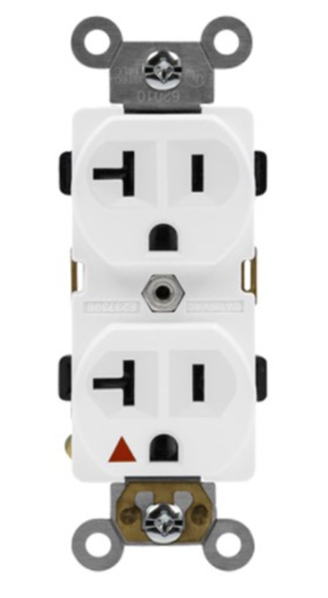 Enerlites 62020-I Hospital Grade 20A Receptacle, 6-15R, Ivory Finish