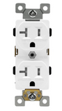 Enerlites 62040-TWR-I Commercial Grade 20A Tamper & Weather Resistant Duplex Receptacle, 5-20R, Ivory Finish