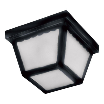 Maxim Lighting 6204FTBK Outdoor Essentials 2 Light 9.5 Inch Black Outdoor Flush Mount