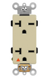 Enerlites 62050-IG-I Isolated Ground Decorator Duplex Receptacle, 6-20R, Ivory Finish