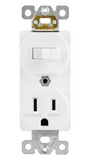 Enerlites 62150-TR-W 15A Switch/Tamper-Resistant Receptacle, Single Pole, White Finish