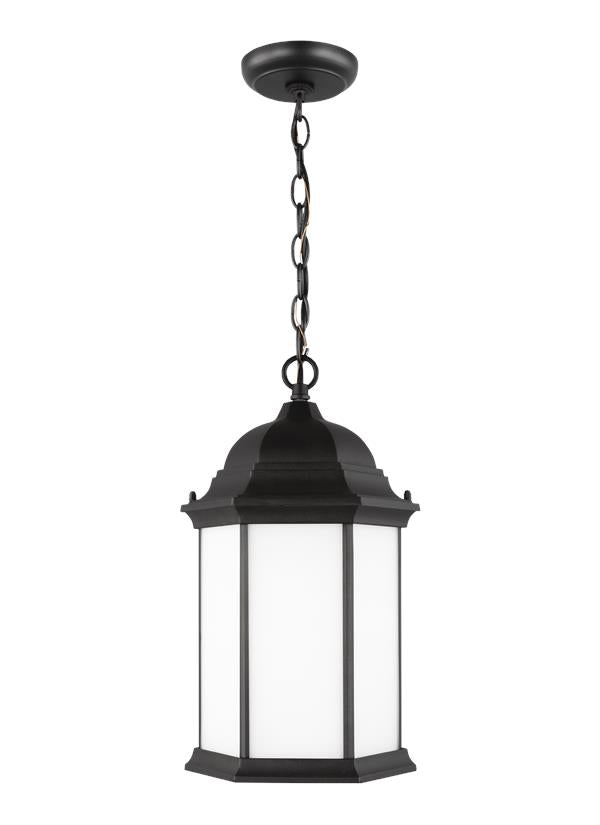 Generation Lighting Sevier 1 light black outdoor pendant ceiling light