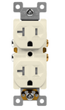 Enerlites 62580-TR-LA Duplex Receptacle, Self Grounding, Tamper Resistant, Residential Grade, Light Almond Finish