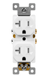 Enerlites 62580-TR-W Duplex Receptacle, Self Grounding, Tamper Resistant, Residential Grade, White Finish