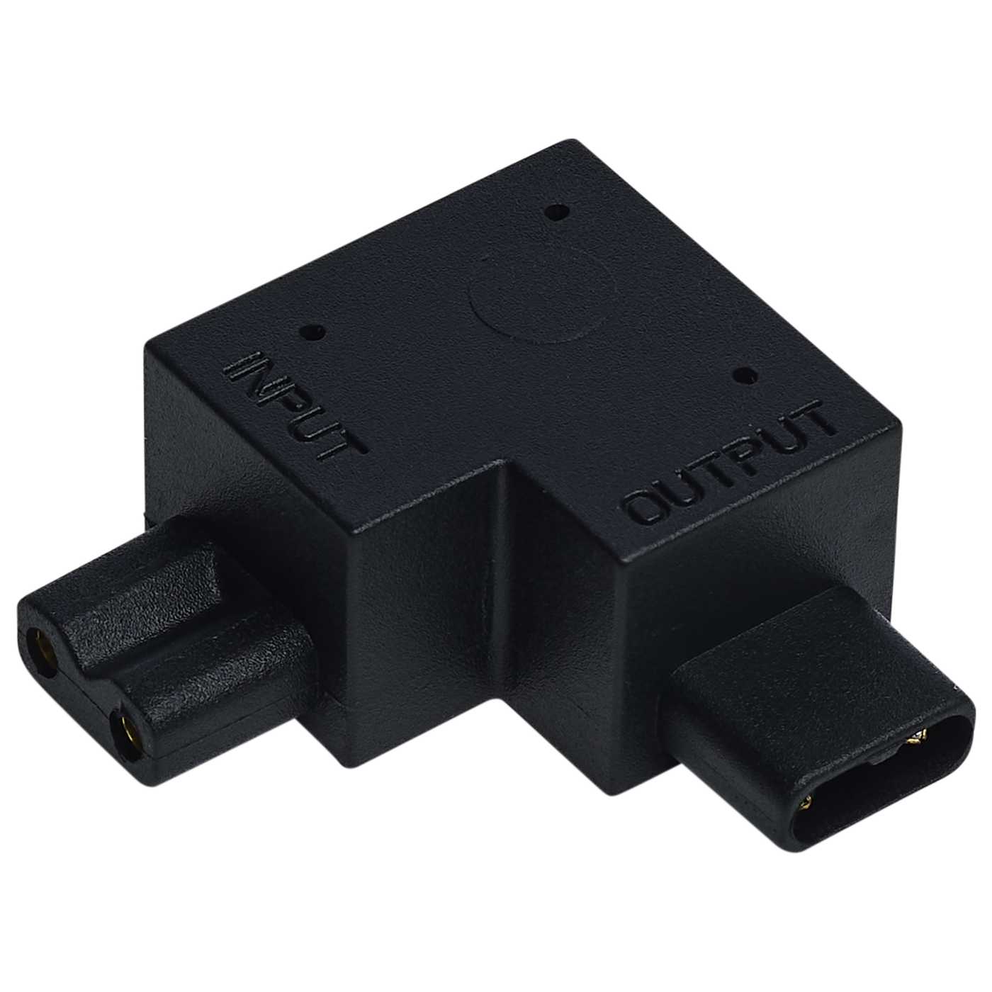 Nuvo 63-465 L-Connector - Right Angle - Finish: Black