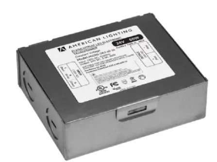 American Lighting MICRO-DRJ-96-24 Class 2 Dimmable LED Micro Driver w/ Junction Box, Voltage 24V DC, Wattage 96W
