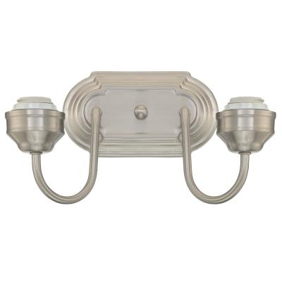 Westinghouse Lighting 6300500 2 light brushed nickel wall light