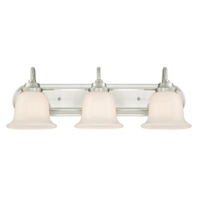 Westinghouse Lighting 6301500 Harwell 3 light brushed nickel bath vanity wall light
