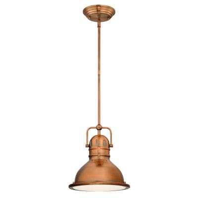 Westinghouse Lighting 63084A Boswell 1 Light 9 inch Washed Copper Pendant Ceiling Light