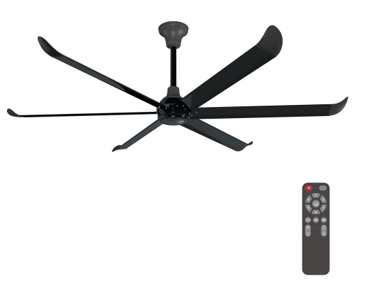 Carro USA VF15S-D1500-N-B2-1 Vinka Modern 60" Home Ceiling Fan, Black Finish