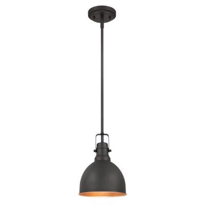 Westinghouse Lighting 6345600 Madras 1 light oil rubbed bronze mini pendant ceiling light