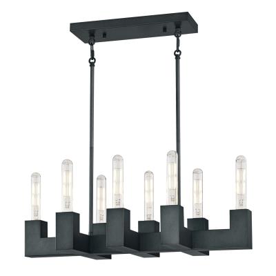 Westinghouse Lighting 6350300 Skybridge 8 Light Dark Iron Chandelier Ceiling Light