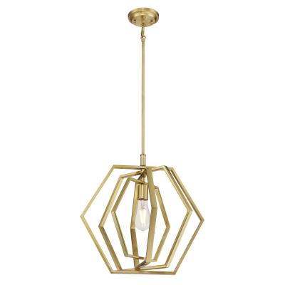 Westinghouse Lighting 6351200 Holly 1 Light Champagne Brass Pendant Ceiling Light