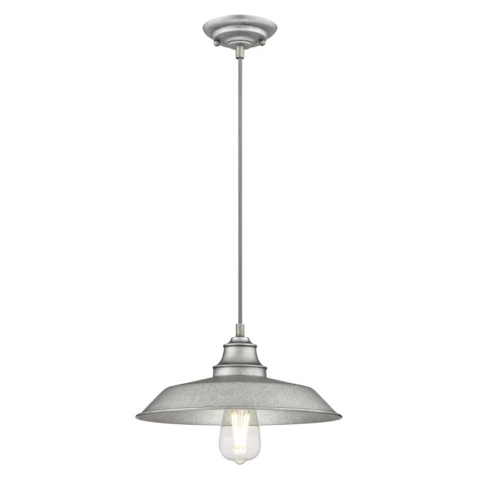 Westinghouse Lighting 6354600 Iron Hill galvanized steel pendant ceiling light