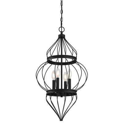 Westinghouse Lighting 6368600 Salma 4 light matte black chandelier