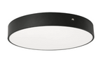 AFX Lighting BAYF30LAJUDBK-MSBB Bailey 30 Inch LED CCT Flush Mount In Black With White Acrylic Diffuser, Motion Sensor and Battery Backup