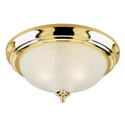 Westinghouse Lighting 6430200 2 light polished brass flush mount ceiling light